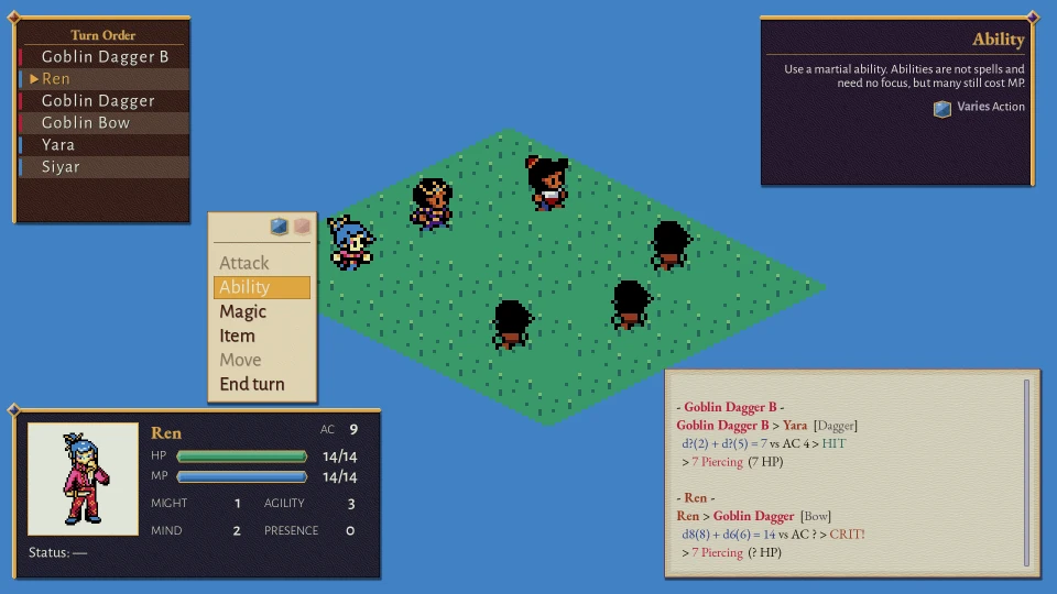 Screenshot from Ardent Flame Lucia and the Accursed Mist